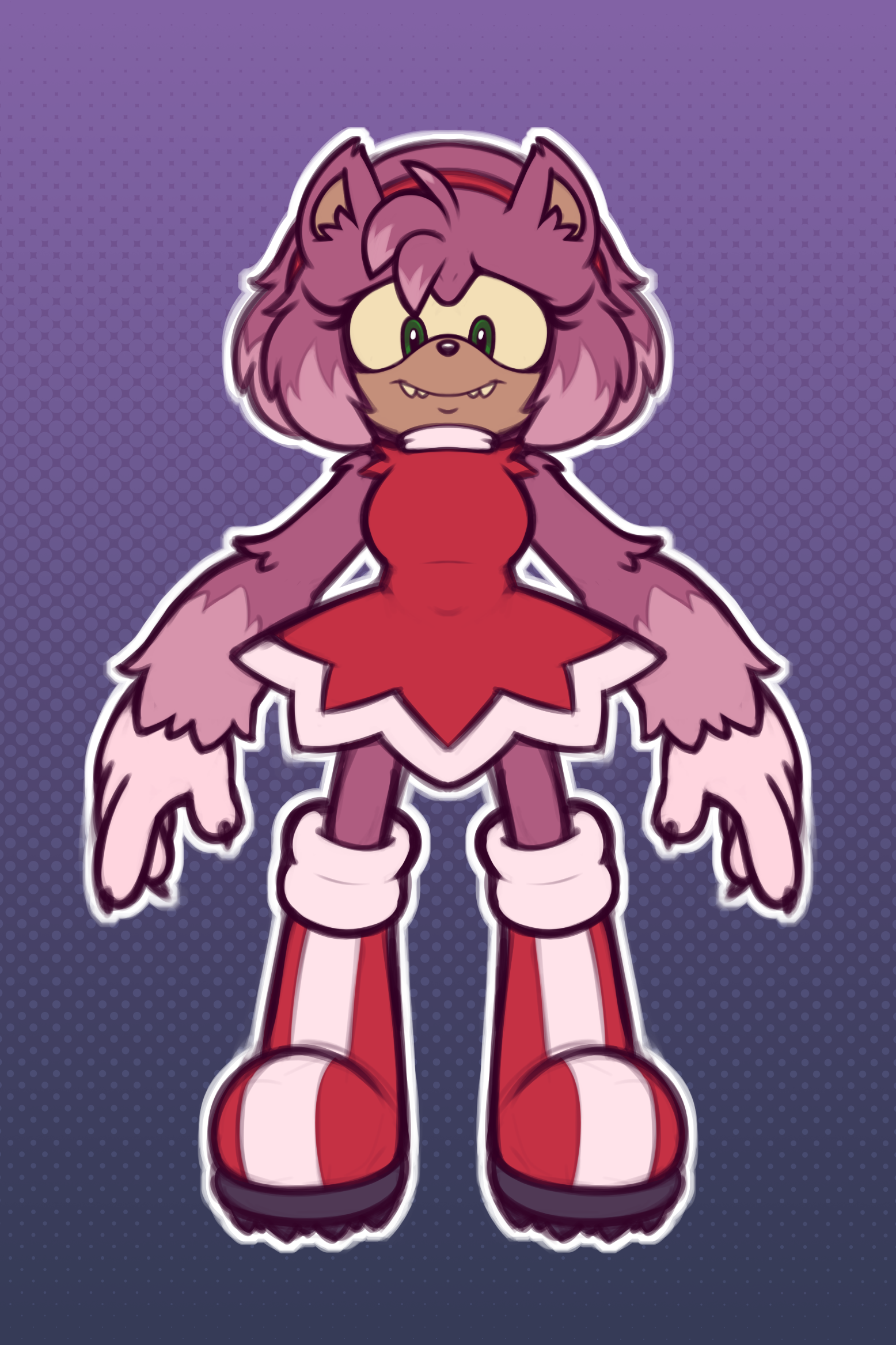 Werehog Amy By CocoMania   4619455 StunnerPony Werehog Amy 