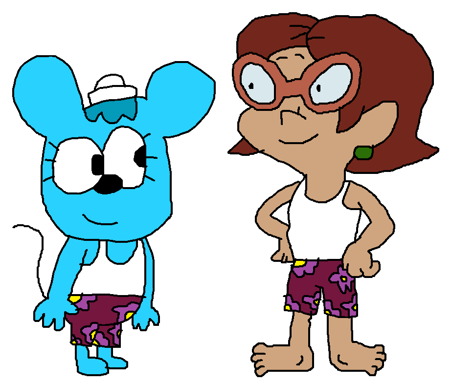 Gift Penny Sanchez and Pip in their Undershirt and Boxers by