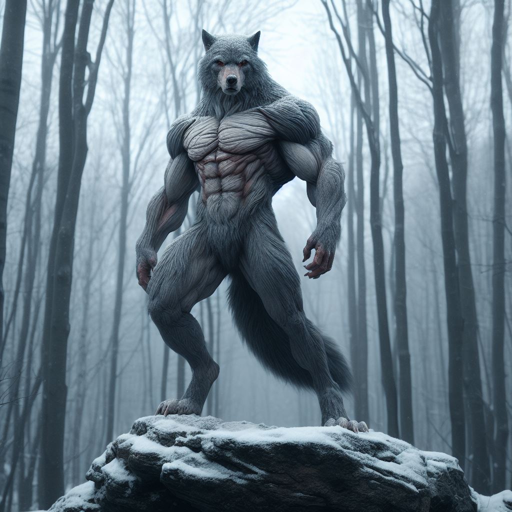 Grey Werewolf By Anthur