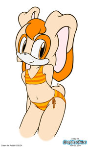 Cream Swimsuit Submission by SapphireOtter