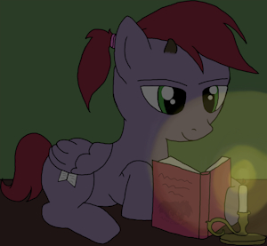 Ink Stain reading by candlelight by ravenvenice