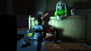 [SFM] Night Time Gaming by Daemont