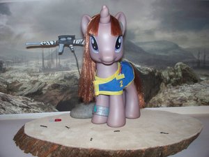Littlepip Custom My Little Pony Toy by codepony