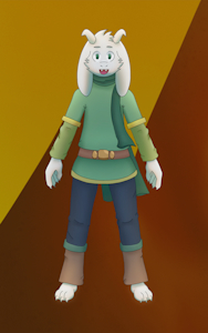 Asriel Dreemurr: Outfits and Reference Sheet by Perg