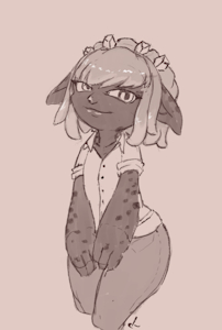 Ko-fi Sketch - Skrool by xenstroke