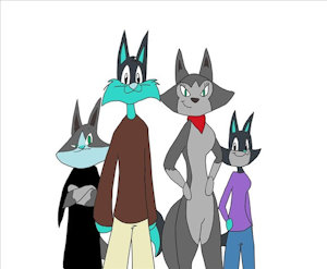The Wolf Family by eliteshyguy
