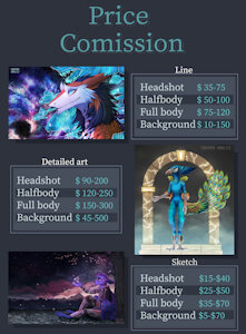 Price list (commissions are open!) by DobermanMoralist
