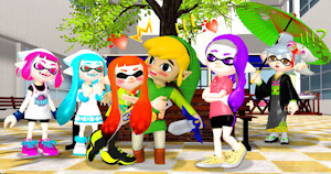 Squid Girls in Love for Link by OscarVelazquez
