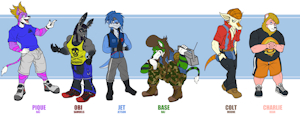 OC Line-Up Batch 1 by PiqueTheChimera