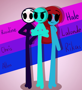 Rosaline, Chris and Allen by TheParVs