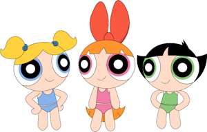 The Powerpuff Girls different underwear colors by pingguolover