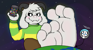 Asriel becomes GOD (for real this time) by AhedegTheApostate