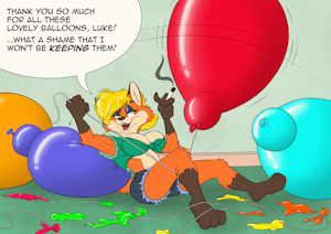 Trixie Vixen - "Say goodbye to your balloons!" by Frazzle by Frazzle