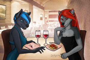 Girl's Night Out 1/4 by ShiftyKitty