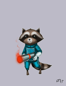 Rocket Raccoon by anir