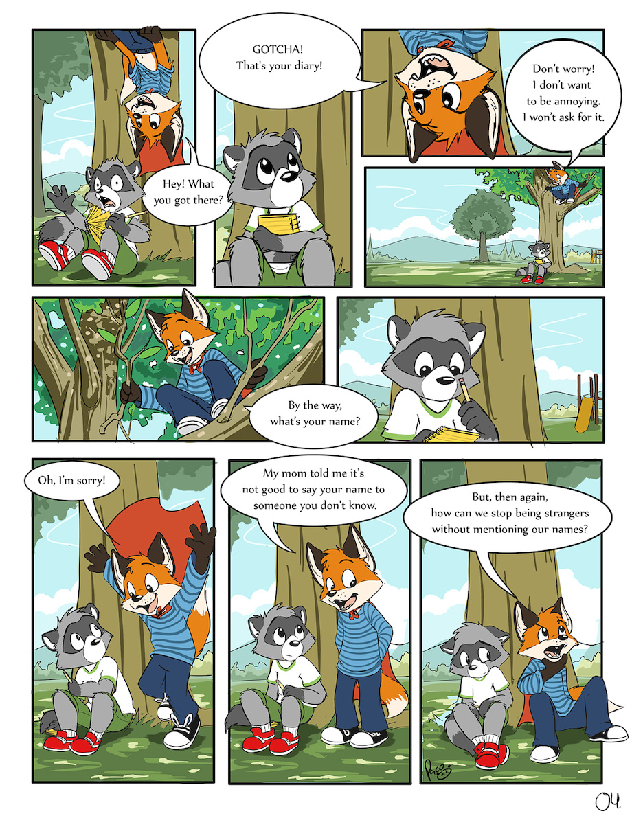 ENGLISH] Art & Biro comic issue 1 by pandapaco < Submission | Inkbunny, the  Furry Art Community
