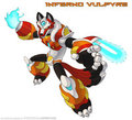 Inferno Vulpyre - Reploid commission for Sezidan by SpelunkerSal