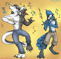 Music Tames the Savage and Civilized Beast by Zsisron