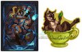 Terra and Time Chaser Badges by sixthleafclover