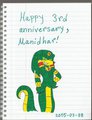 Happy 3rd anniversary, Manidhar