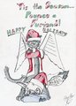 Christmas Pounce by Panthertaur