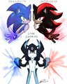 Sonic and shadow_gem fusion by soina
