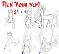 (Special offer) 6 YCH commissions for $5! by ssfactor