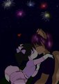sneeking a kiss under the fireworks by kaylamiranda