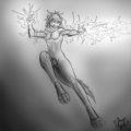 Warm up Sketch " Bolt " by Dragonofdarkness13