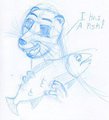 Free Twitter Sketch Otter by AlbinoFromAbout
