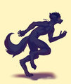 Running Wolf by Darkwolfdemon