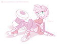 Amy Rose Patreon sketch  by sallyhot