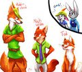 The Fox Trio by Sn0wy18