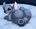 Stitch's Cute Fluffy Bum by WaffleFox