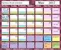 Calendar for May 2017 by KeishaMaKainn