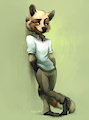 Looking Sly For a Raccoon - By Siplick by Darkflamewolf