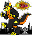 COMMISSION: Hallows Kaiju Badge by TheHuntingWolf