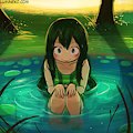 Speed Paint - Frog Pond by lumineko