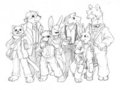 Fauxrates characters sketch by fatdrake