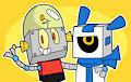 Robot Friends! by sunofureiku