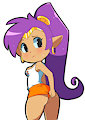 Shantae in Hooters outfit by TenshiGarden