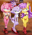 Sonic Team and Hooters by bbmbbf