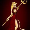 Red Dress Lioness by Average