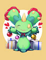 Pokemon ~ Christmas Cactus by MaehDoggie