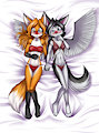 Foxymas: the dynamic duo (clothed) by Mancoin