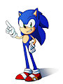 Sonic (SEGA style) by ShadowD00dl3r