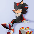 Shadow wearing Sonic's Shoes by SonicShoes2630