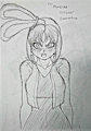 Cute frustrated bunny for BlueChika ART TRADE