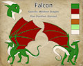 Falcon updated feral ref sheet sfw. by Falconcommand