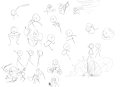 Stick Figure doodles by PointedXFinger123